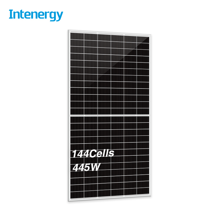 Intenergy Perc PV モジュール 440W 445W 450W 電気のための半分細胞モノラル太陽電池パネル 144 細胞