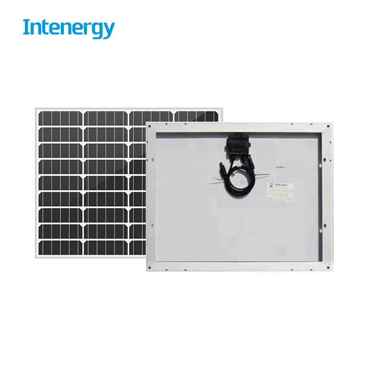 Intenergy 最新のカスタマイズされた 50 ワットの単結晶ソーラー パネル 